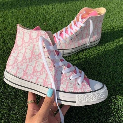 women's pink dior sneakers|light pink Dior sneakers.